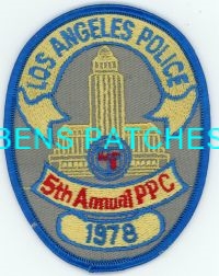 CALIFORNIA,LOS ANGELES POLICE PPC 1978 1
